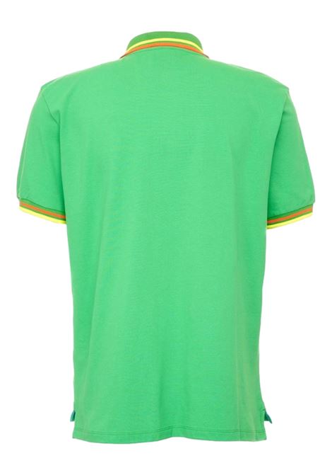Polo con logo ricamato verde PEUTEREY | Polo | PEU3937 99011991674